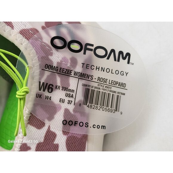 Oofos Oomg Eezee Womens Slip On Shoes Size‎ 6 Rose Leopard 3 - Picture 6 of 10